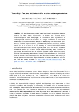 TractSeg - Fast and accurate white matter tract segmentation