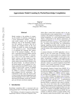 Approximate Model Counting by Partial Knowledge Compilation