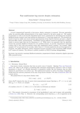 Fast Multivariate Log-Concave Density Estimation