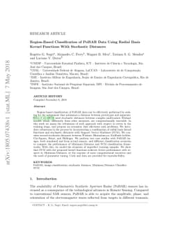 Region-Based Classification of PolSAR Data Using Radial Basis Kernel
  Functions With Stochastic Distances