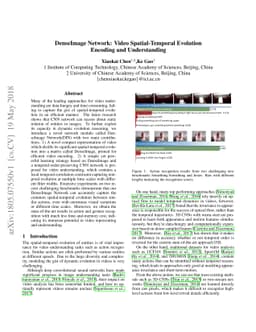 DenseImage Network: Video Spatial-Temporal Evolution Encoding and
  Understanding