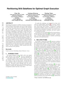 Partitioning SKA Dataflows for Optimal Graph Execution