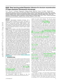 DLBI: Deep learning guided Bayesian inference for structure
  reconstruction of super-resolution fluorescence microscopy