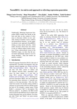 NeuralREG: An end-to-end approach to referring expression generation