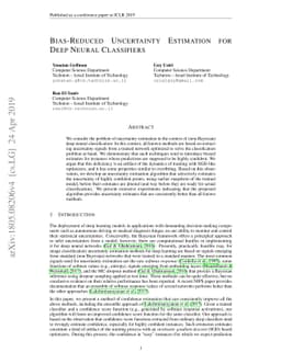 Bias-Reduced Uncertainty Estimation for Deep Neural Classifiers