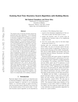 Evolving Real-Time Heuristics Search Algorithms with Building Blocks