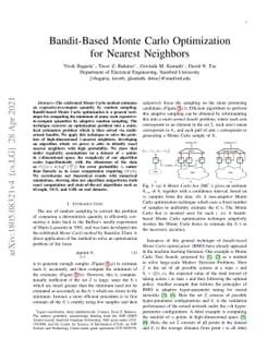 Bandit-Based Monte Carlo Optimization for Nearest Neighbors