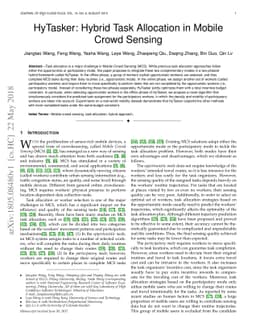 HyTasker: Hybrid Task Allocation in Mobile Crowd Sensing