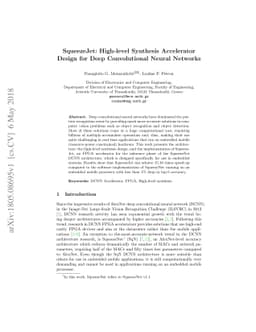 SqueezeJet: High-level Synthesis Accelerator Design for Deep
  Convolutional Neural Networks