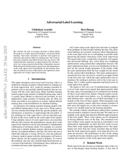 Adversarial Label Learning