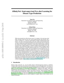 AffinityNet: semi-supervised few-shot learning for disease type
  prediction