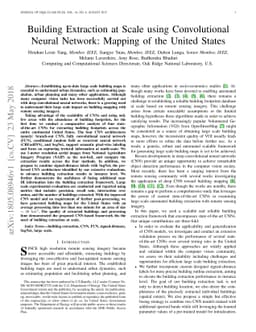 Building Extraction at Scale using Convolutional Neural Network: Mapping
  of the United States