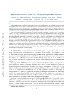 Efficient Relaxations for Dense CRFs with Sparse Higher Order Potentials