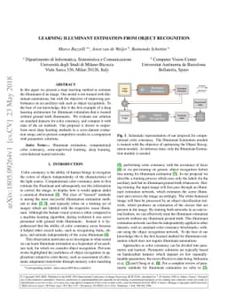 Learning Illuminant Estimation from Object Recognition