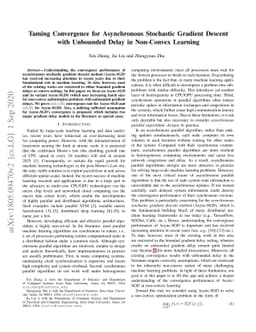 Taming Convergence for Asynchronous Stochastic Gradient Descent with
  Unbounded Delay in Non-Convex Learning