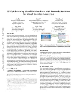 R-VQA: Learning Visual Relation Facts with Semantic Attention for Visual
  Question Answering
