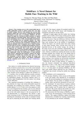 MobiFace: A Novel Dataset for Mobile Face Tracking in the Wild