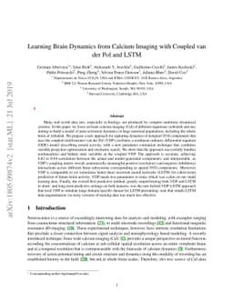Learning Nonlinear Brain Dynamics: van der Pol Meets LSTM
