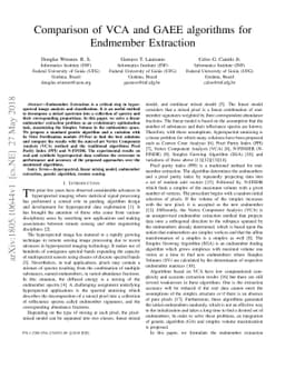 Comparison of VCA and GAEE algorithms for Endmember Extraction