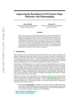 Improving the Resolution of CNN Feature Maps Efficiently with
  Multisampling