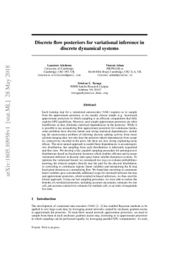 Discrete flow posteriors for variational inference in discrete dynamical
  systems