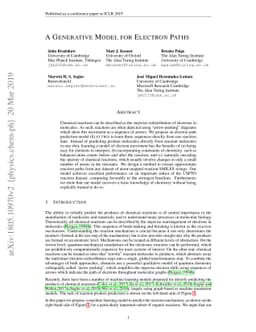 A Generative Model For Electron Paths