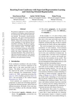 Resolving Event Coreference with Supervised Representation Learning and
  Clustering-Oriented Regularization
