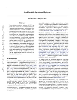 Semi-Implicit Variational Inference