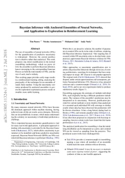 Bayesian Inference with Anchored Ensembles of Neural Networks, and
  Application to Exploration in Reinforcement Learning
