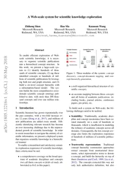 A Web-scale system for scientific knowledge exploration