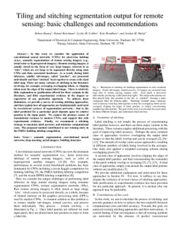 Tiling and Stitching Segmentation Output for Remote Sensing: Basic
  Challenges and Recommendations