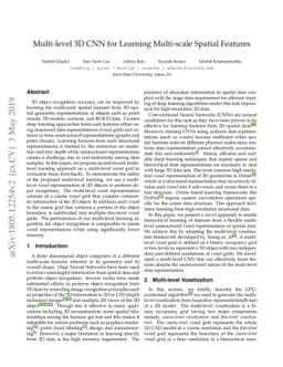 Multi-level 3D CNN for Learning Multi-scale Spatial Features