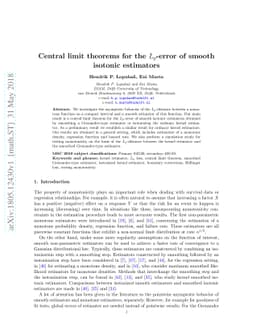 Central limit theorems for the $L_p$-error of smooth isotonic estimators