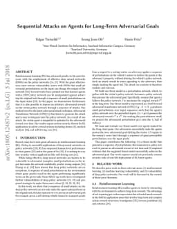 Sequential Attacks on Agents for Long-Term Adversarial Goals