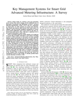 Key Management Systems for Smart Grid Advanced Metering Infrastructure:
  A Survey
