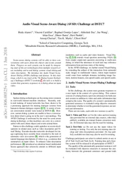Audio Visual Scene-Aware Dialog (AVSD) Challenge at DSTC7