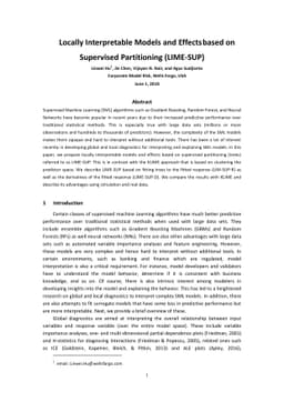 Locally Interpretable Models and Effects based on Supervised
  Partitioning (LIME-SUP)