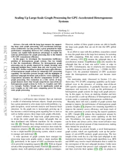 Scaling Up Large-Scale Graph Processing for GPU-Accelerated
  Heterogeneous Systems