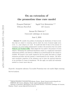 On an extension of the promotion time cure model
