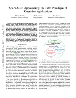 Spark-MPI: Approaching the Fifth Paradigm of Cognitive Applications