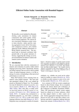 Efficient Online Scalar Annotation with Bounded Support