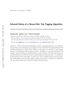 Infrared Safety of a Neural-Net Top Tagging Algorithm