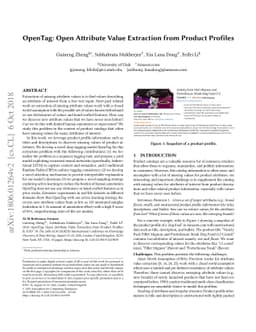 OpenTag: Open Attribute Value Extraction from Product Profiles [Deep
  Learning, Active Learning, Named Entity Recognition]