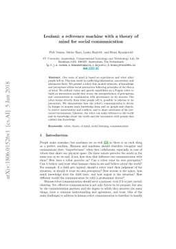 Leolani: a reference machine with a theory of mind for social
  communication