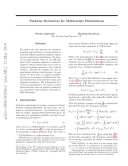 Pathwise Derivatives for Multivariate Distributions