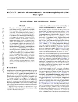 EEG-GAN: Generative adversarial networks for electroencephalograhic
  (EEG) brain signals