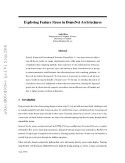 Exploring Feature Reuse in DenseNet Architectures