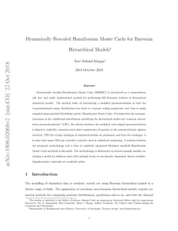 Dynamically rescaled Hamiltonian Monte Carlo for Bayesian Hierarchical
  Models
