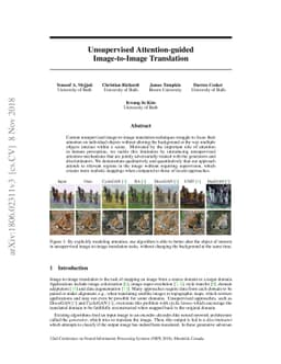 Unsupervised Attention-guided Image to Image Translation