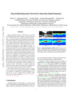 Deep Ordinal Regression Network for Monocular Depth Estimation